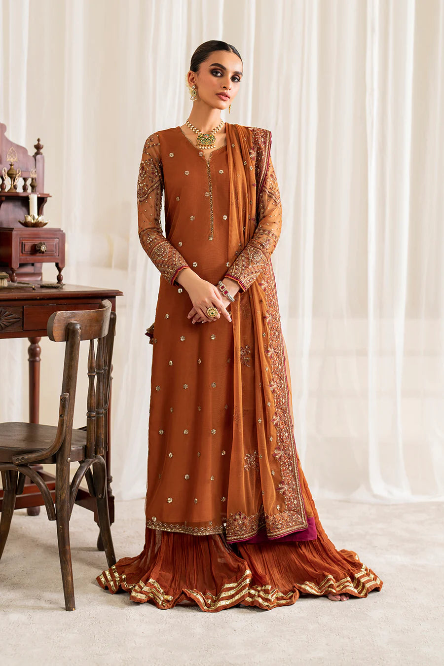 HEAVY EMBROIDERED SUIT