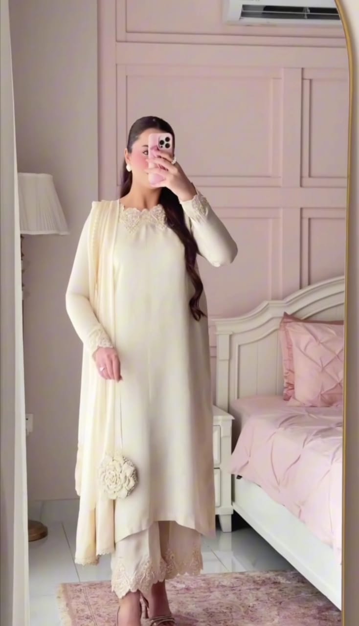 Royal Embellished 3-Piece Dress