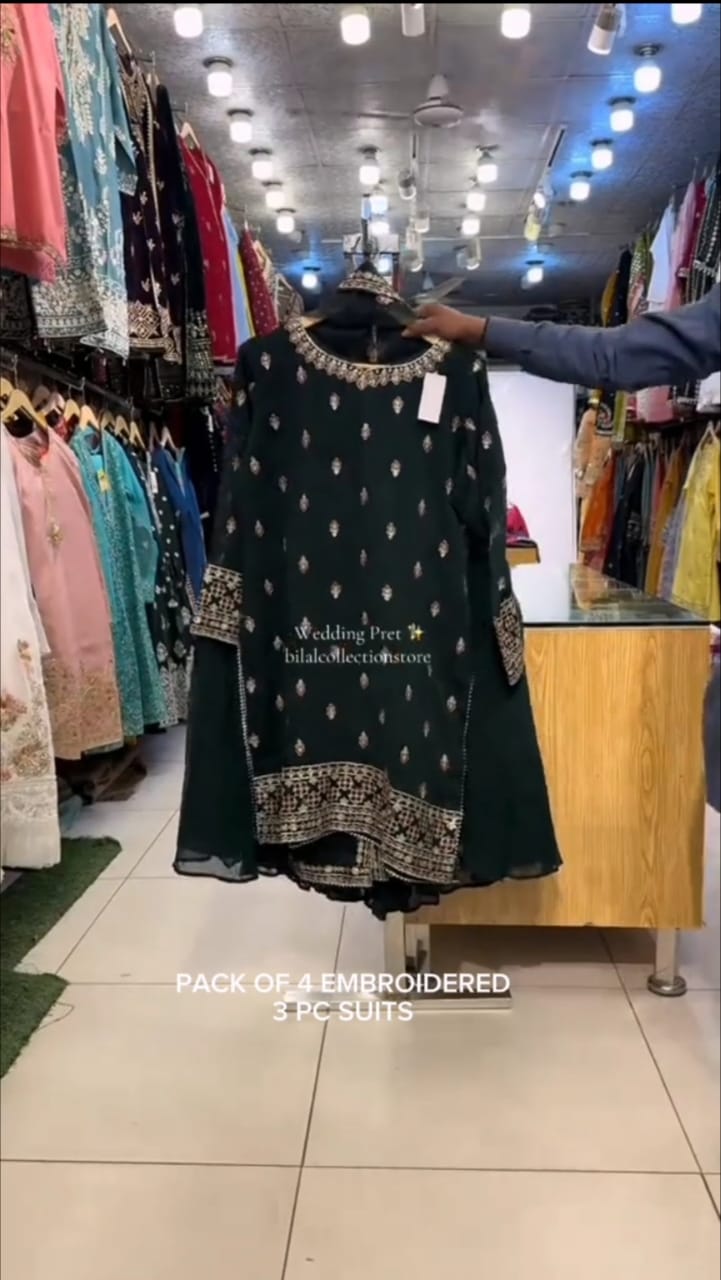 Embroidered Festive Wear 3pc Suit