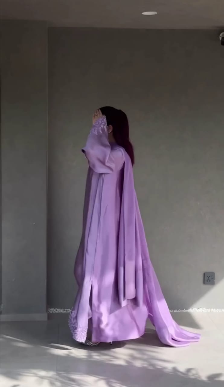 Lilac Royal Embellished 3-Piece Dress