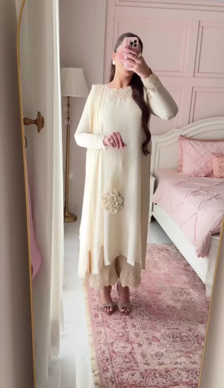 Royal Embellished 3-Piece Dress