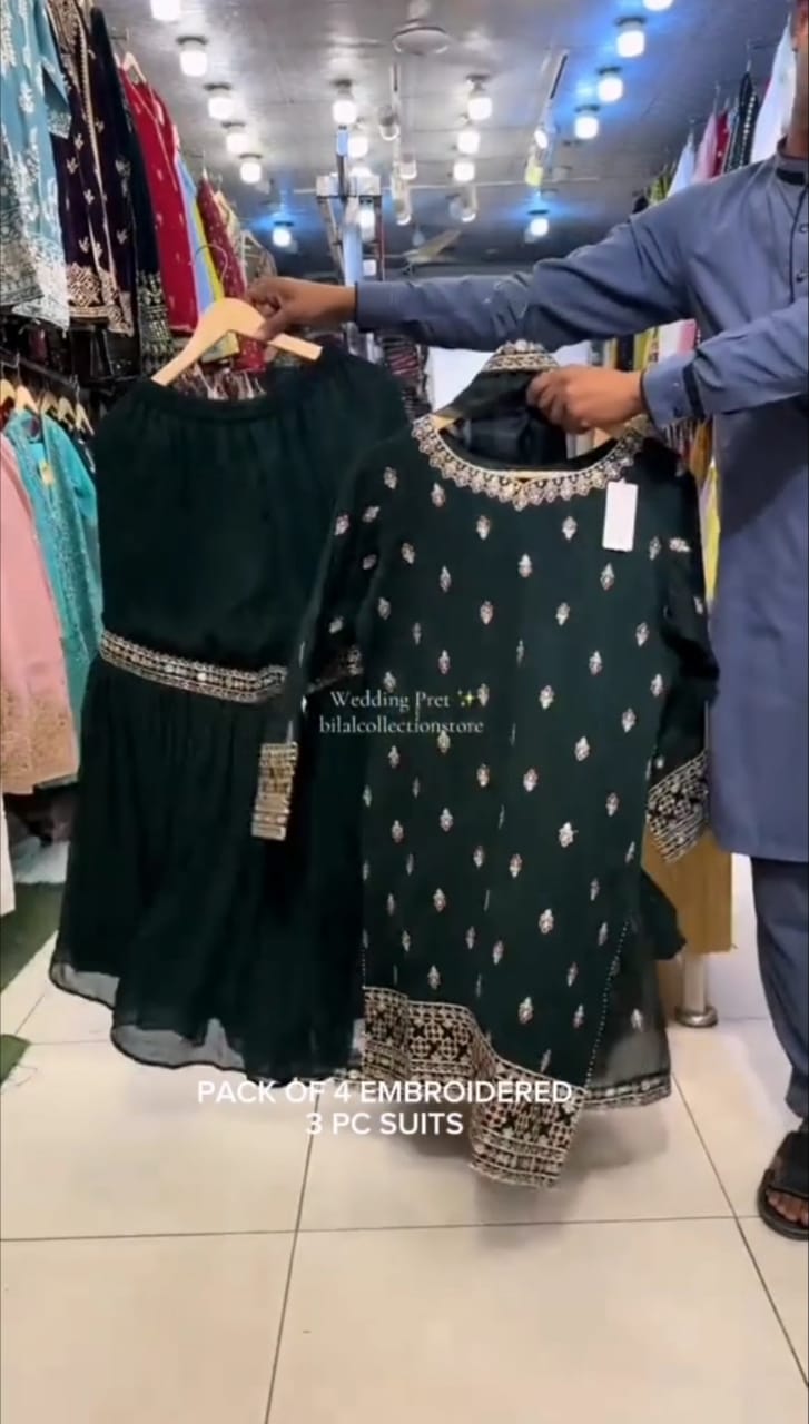 Embroidered Festive Wear 3pc Suit