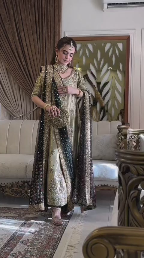 BEAUTIFUL EMBROIDERED HEAVY HANDWORK 3PC SUIT