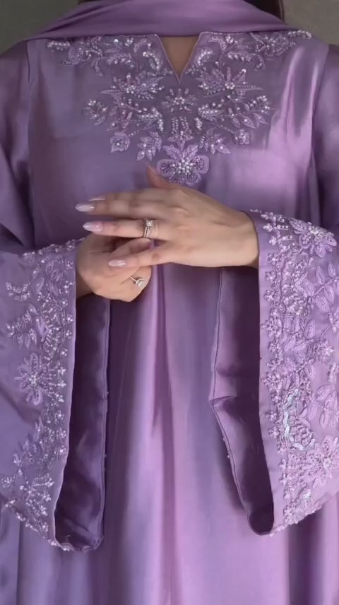 Lilac Royal Embellished 3-Piece Dress