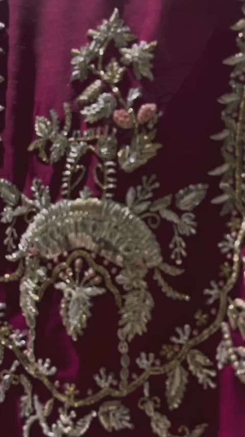 RED COLOR EMBROIDERED 3PC SUIT