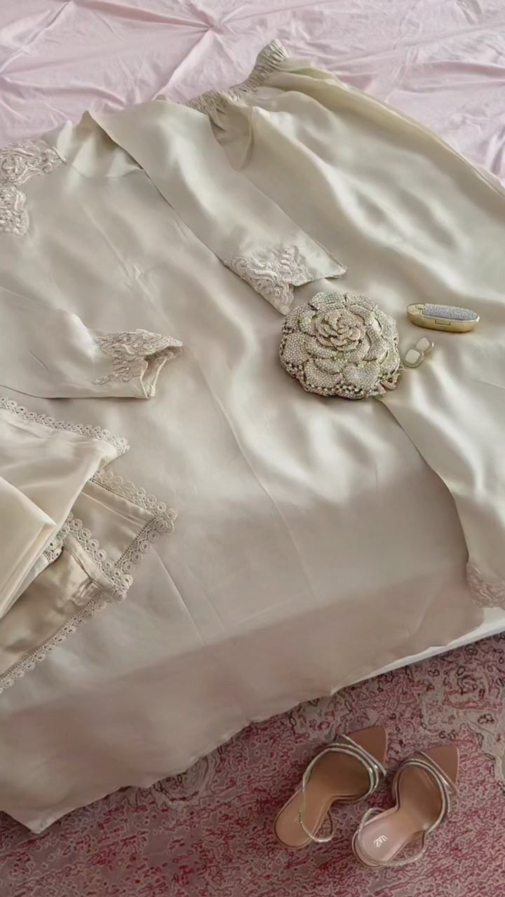 Royal Embellished 3-Piece Dress